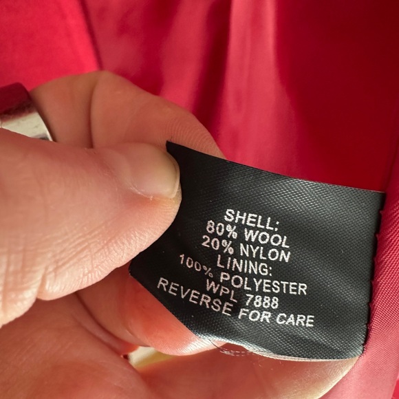 Michael Kors red women’s wool peacoat size large - Picture 8 of 10